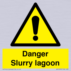 Danger Slurry lagoon
